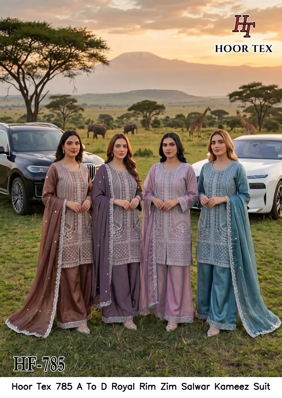 Hoor Tex 785 A To D Royal Rim Zim Salwar Kameez Suit — Wholesale Pakistani Suits, hoor Tex wholesale from Surat — view 6