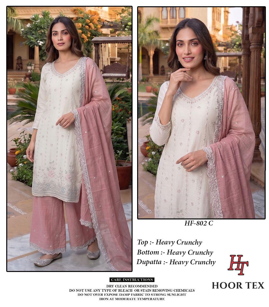 Hoor Tex 802 Heavy Embroidered Readymade Salwar Kameez — Wholesale Pakistani Suits, MPA wholesale from Surat — view 3