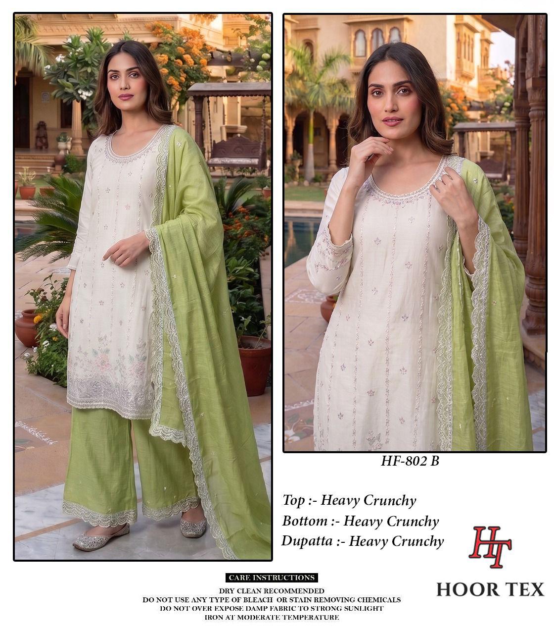 Hoor Tex 802 Heavy Embroidered Readymade Salwar Kameez