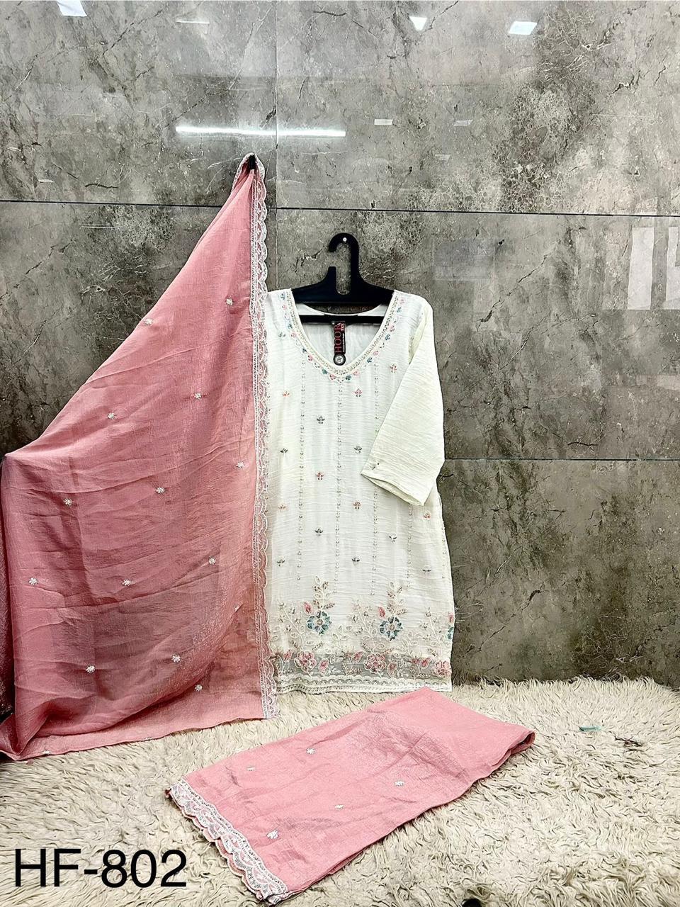 Hoor Tex 802 Heavy Embroidered Readymade Salwar Kameez — Wholesale Pakistani Suits, MPA wholesale from Surat — view 8