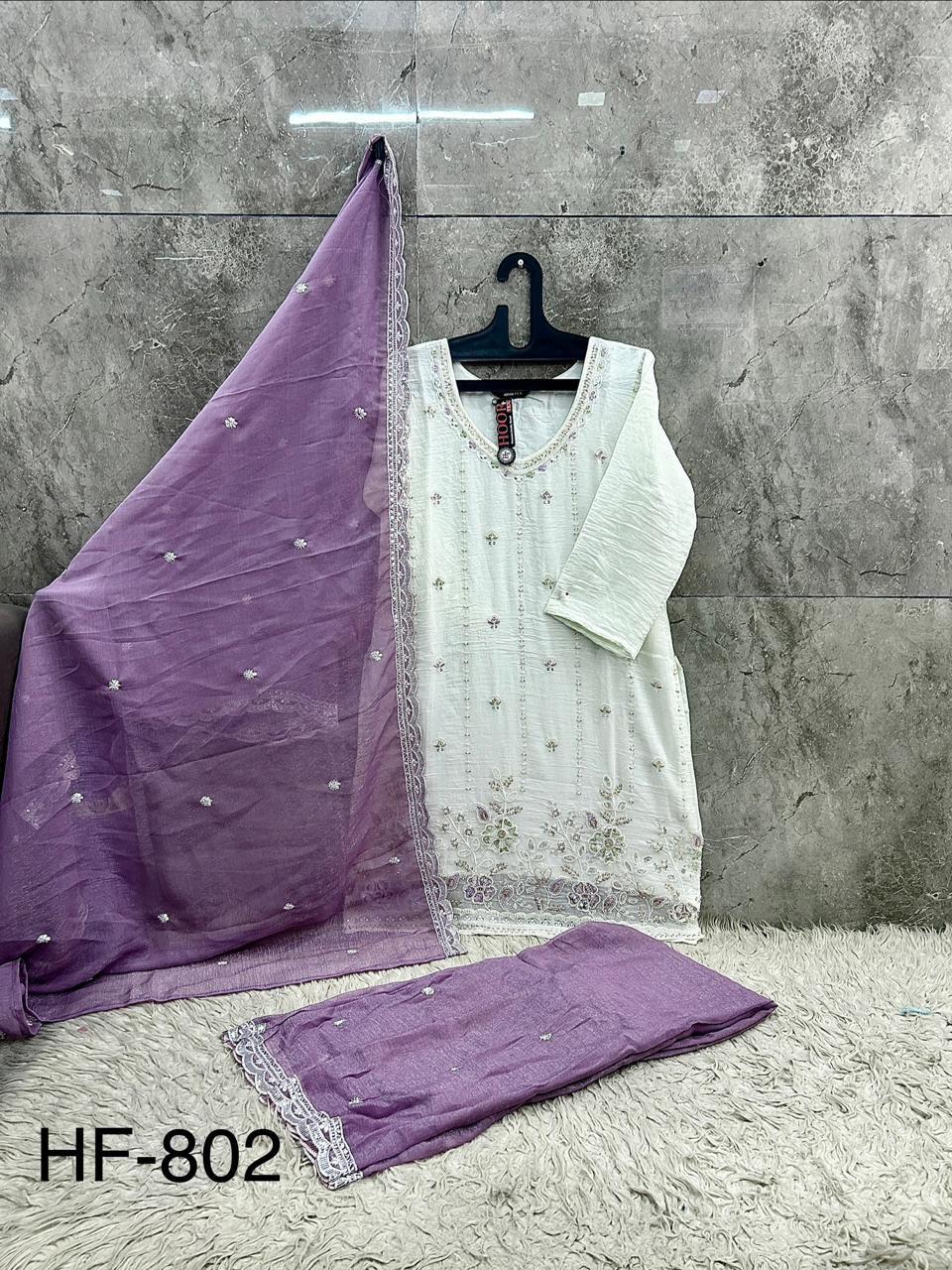 Hoor Tex 802 Heavy Embroidered Readymade Salwar Kameez — Wholesale Pakistani Suits, MPA wholesale from Surat — view 6