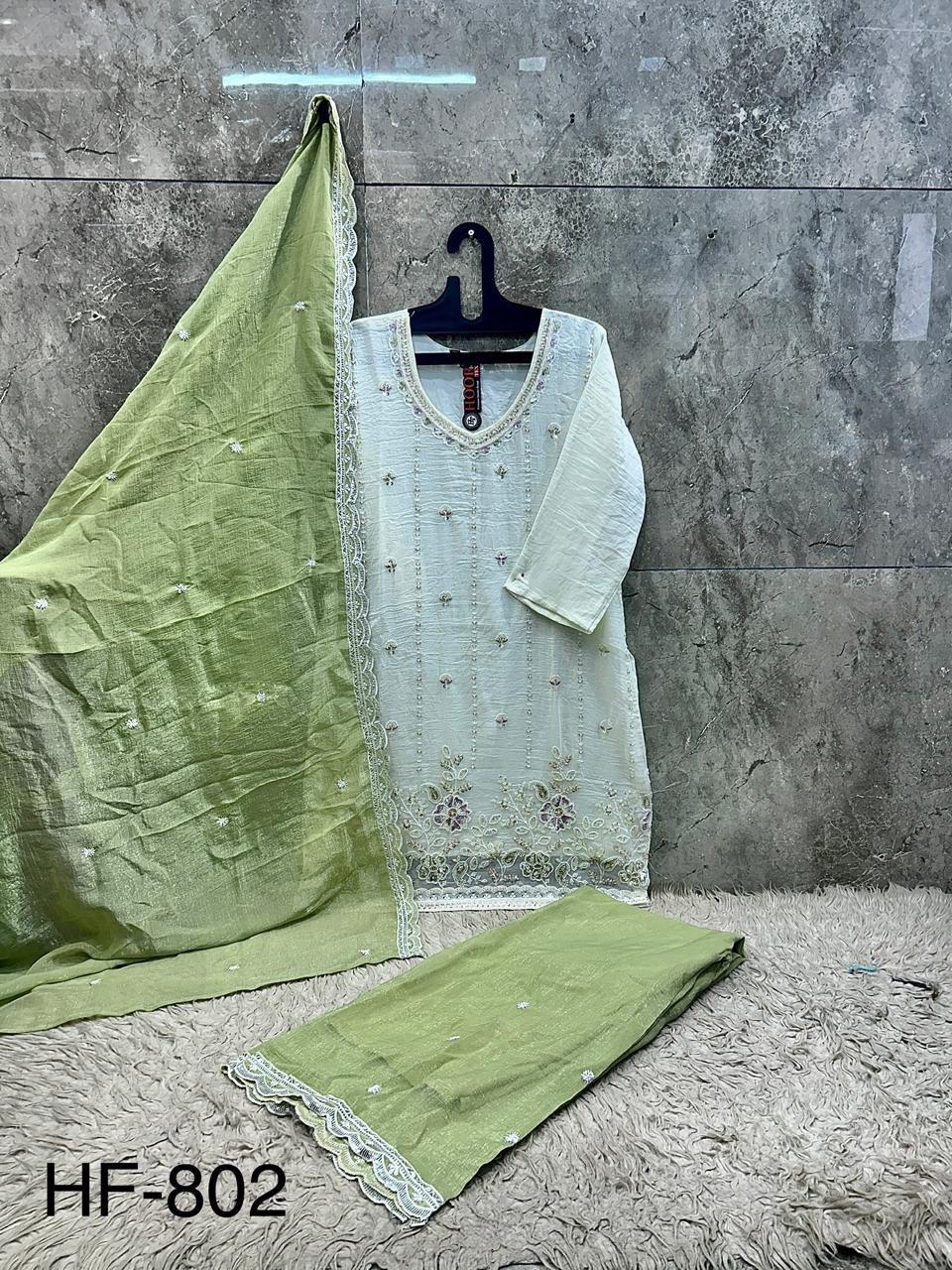 Hoor Tex 802 Heavy Embroidered Readymade Salwar Kameez — Wholesale Pakistani Suits, MPA wholesale from Surat — view 7