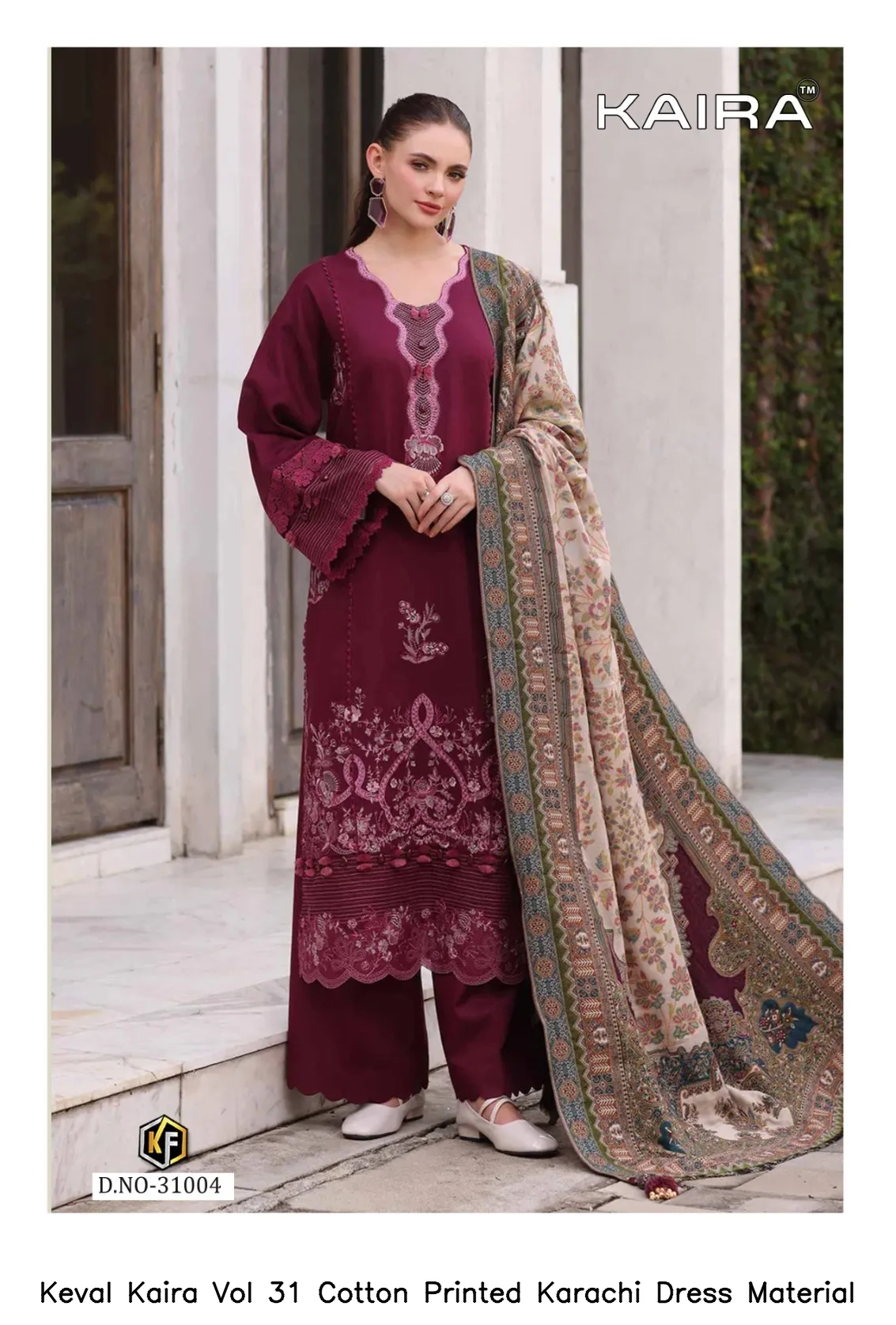Keval Kaira Vol 31 Cotton Printed Karachi Dress Material — Wholesale Dress Material, Keval wholesale from Surat — view 2