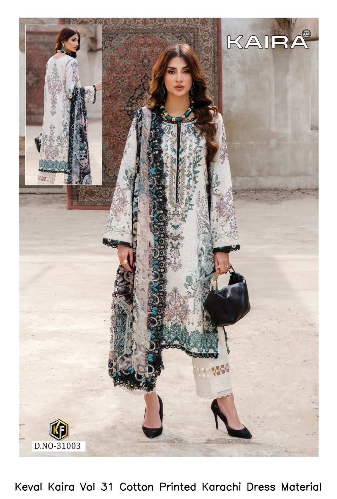Keval Kaira Vol 31 Cotton Printed Karachi Dress Material — Wholesale Dress Material, Keval wholesale from Surat — view 7