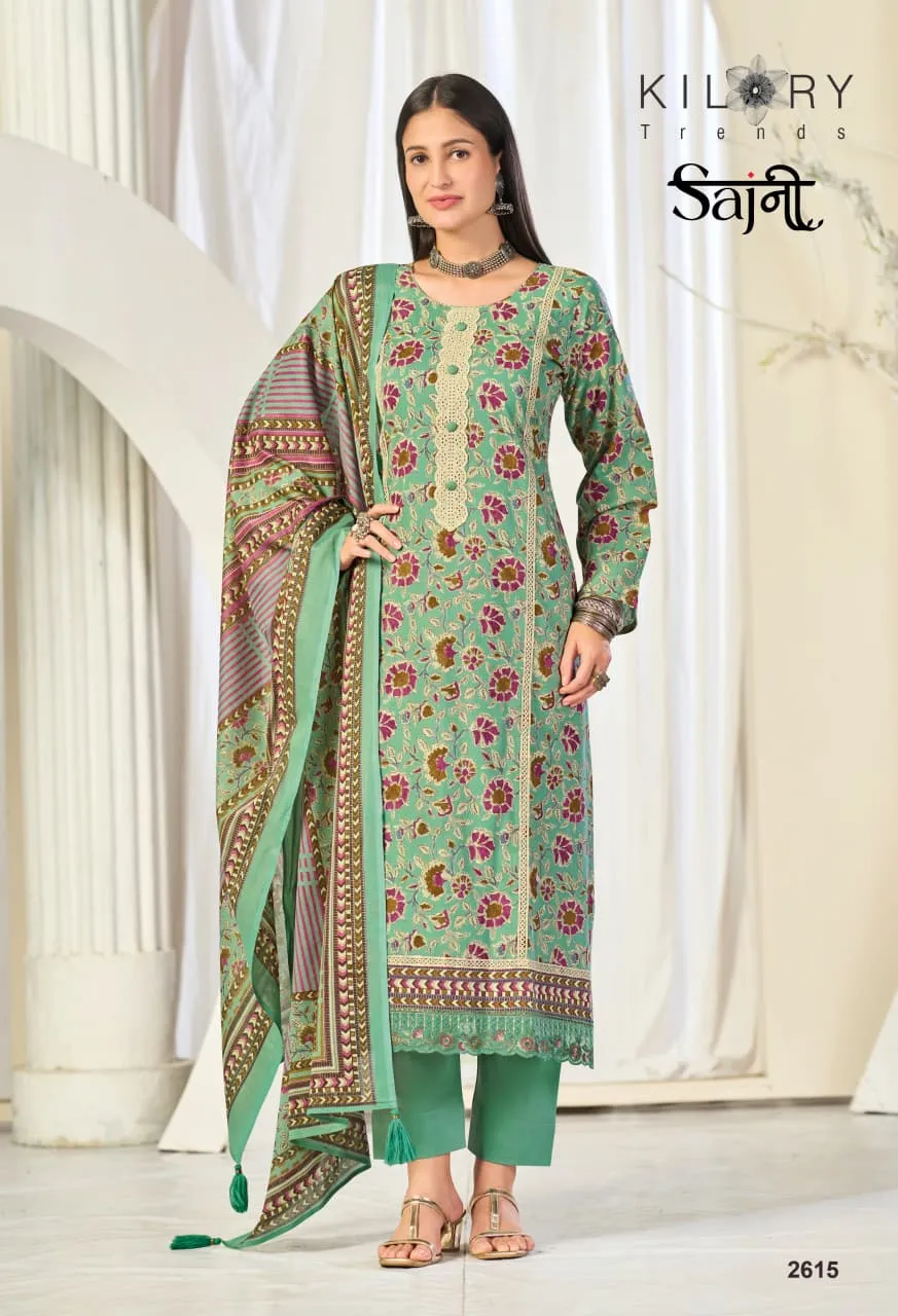 Kilory Sajni Lawn Cotton Digital Printed Salwar Kameez Suit