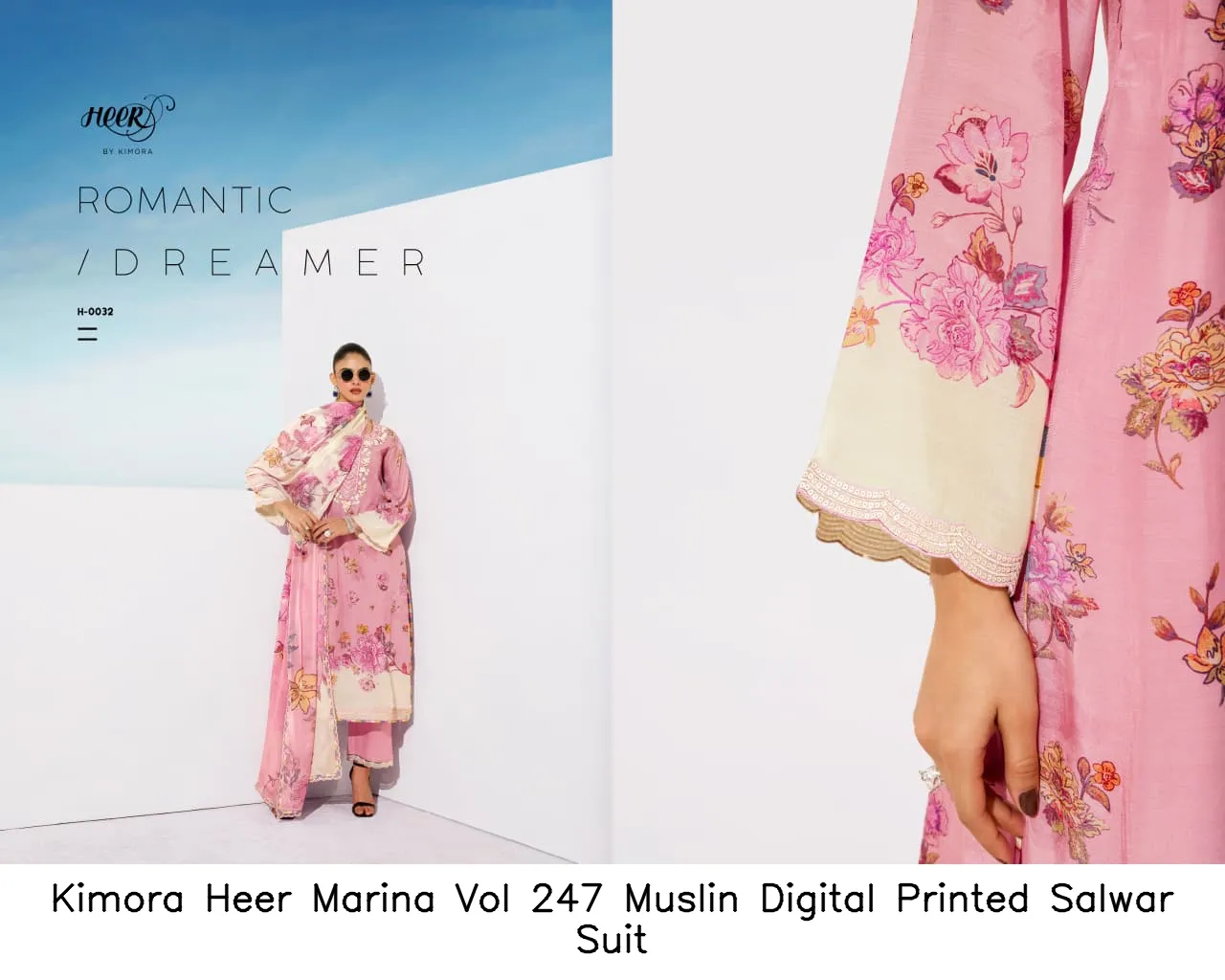 Kimora Heer Marina Vol 247 Muslin Digital Printed Salwar Suit — Wholesale Pakistani Suits, Kimora wholesale from Surat — Photo 2