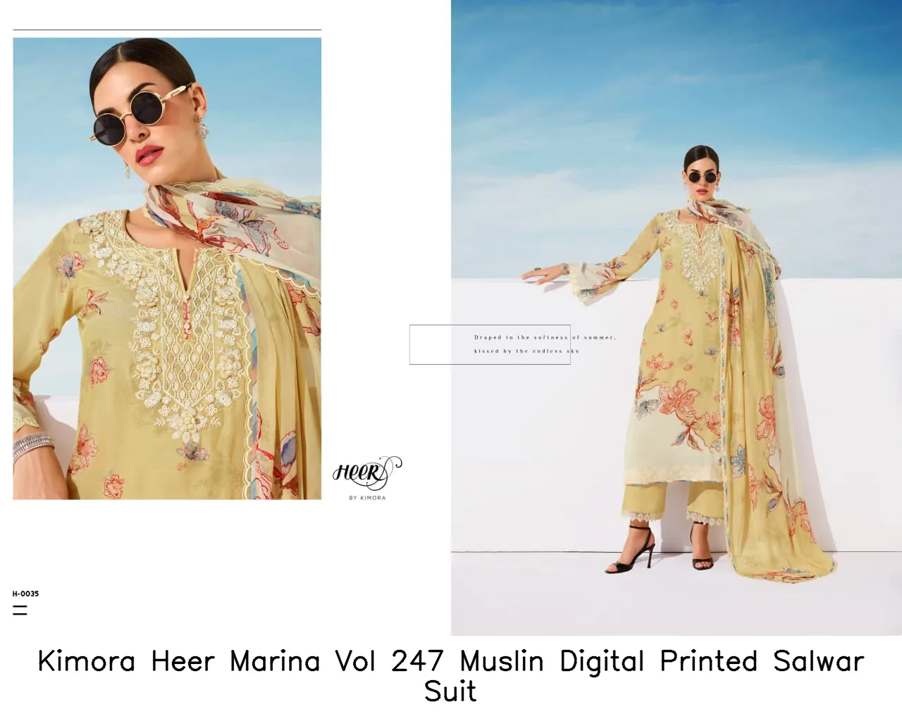 Kimora Heer Marina Vol 247 Muslin Digital Printed Salwar Suit — Wholesale Pakistani Suits, Kimora wholesale from Surat — Photo 4