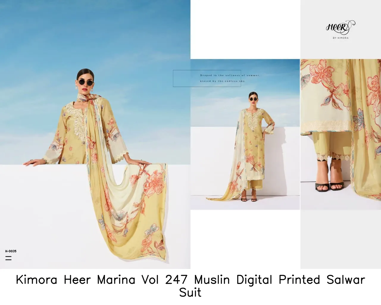 Kimora Heer Marina Vol 247 Muslin Digital Printed Salwar Suit — Wholesale Pakistani Suits, Kimora wholesale from Surat — Photo 8