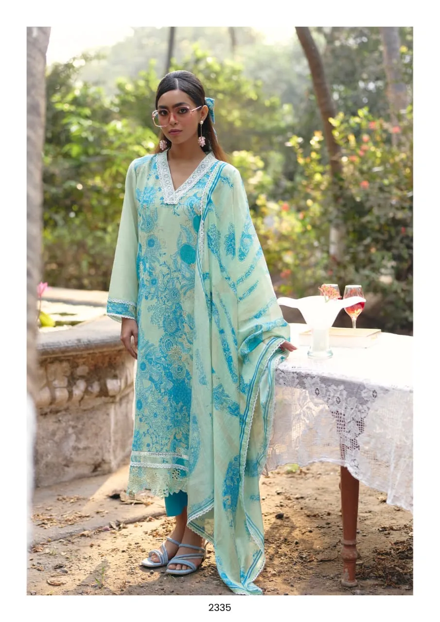 Kimora Mahek Vol 73 Lawn Cotton Embroidered Salwar Kameez