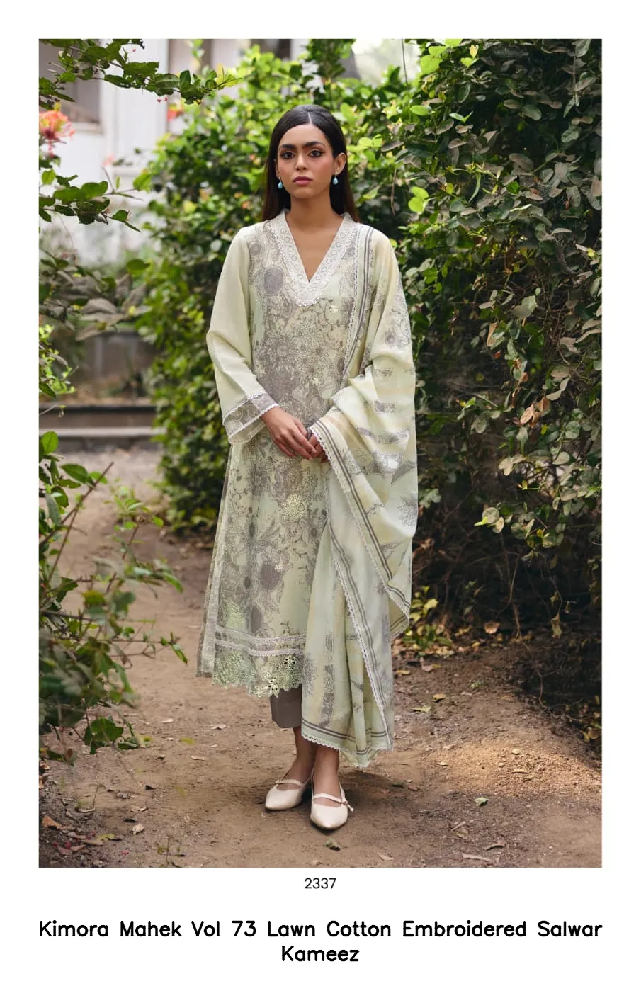 Kimora Mahek Vol 73 Lawn Cotton Embroidered Salwar Kameez — Wholesale Salwar Suits, Kimora wholesale from Surat — view 4