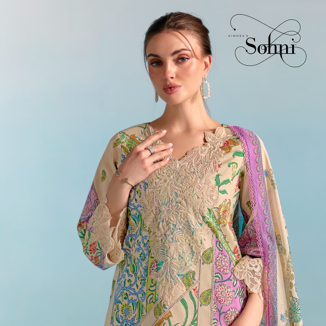 Kimora Sohni Block Vol 69 Cotton Digital Printed Salwar Kameez — Wholesale Salwar Suits, Kimora wholesale from Surat — view 9