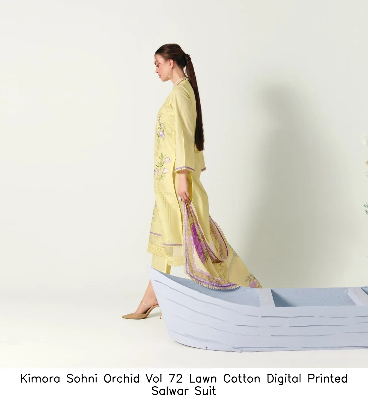 Kimora Sohni Orchid Vol 72 Lawn Cotton Digital Printed Salwar Suit — Wholesale Salwar Suits, Kimora wholesale from Surat — view 5