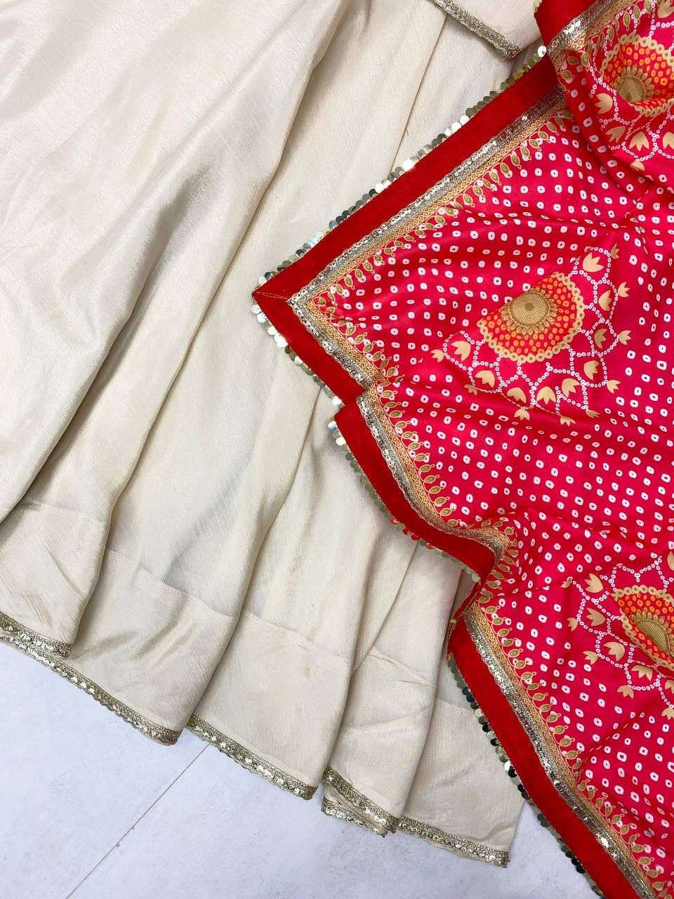 LG-1970 Designer Chinon Gown Set With Printed Dupatta — Wholesale Readymade Suit, MPA wholesale from Surat — view 2