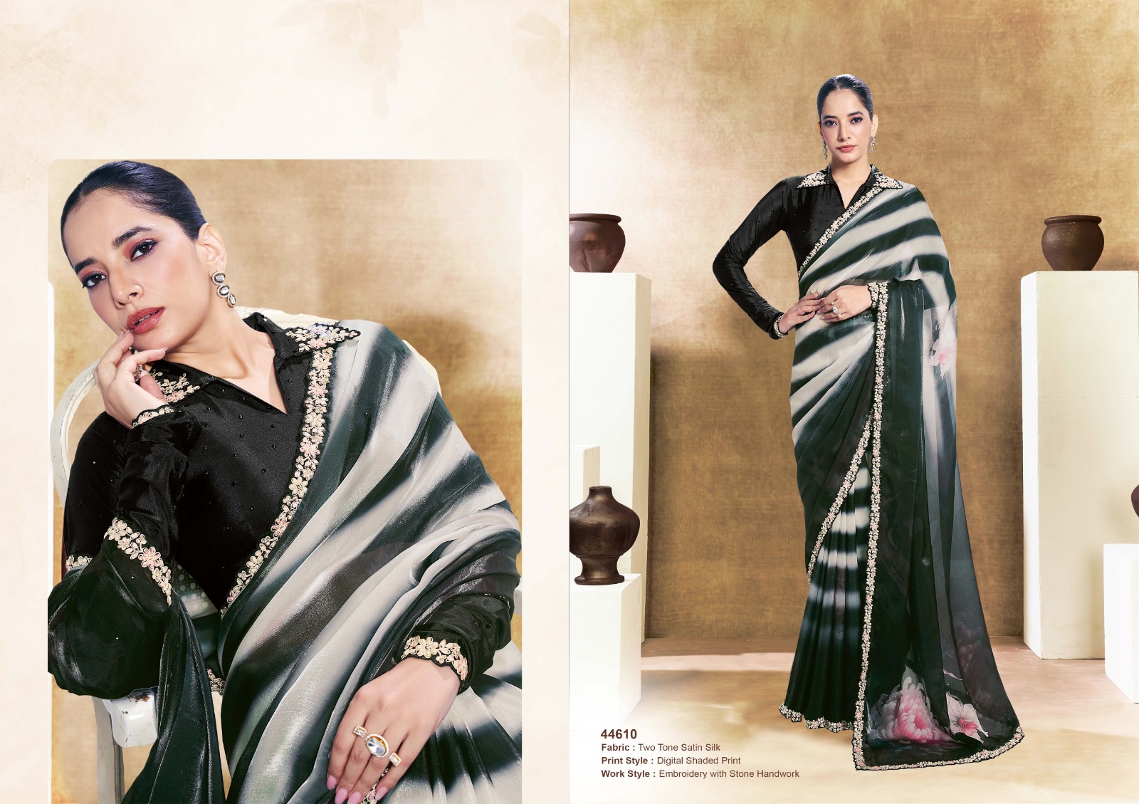 Mahotsav Norita 44600 Oasis Satin Silk Saree Collection — Wholesale Sarees, Mahotsav wholesale from Surat — view 15