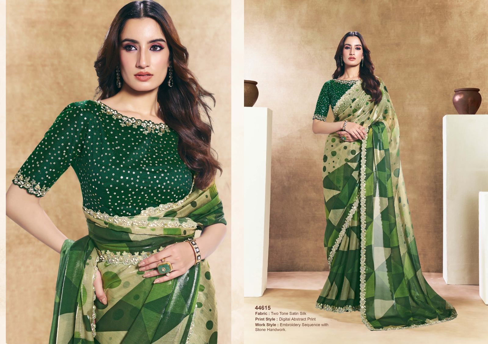 Mahotsav Norita 44600 Oasis Satin Silk Saree Collection — Wholesale Sarees, Mahotsav wholesale from Surat — view 14