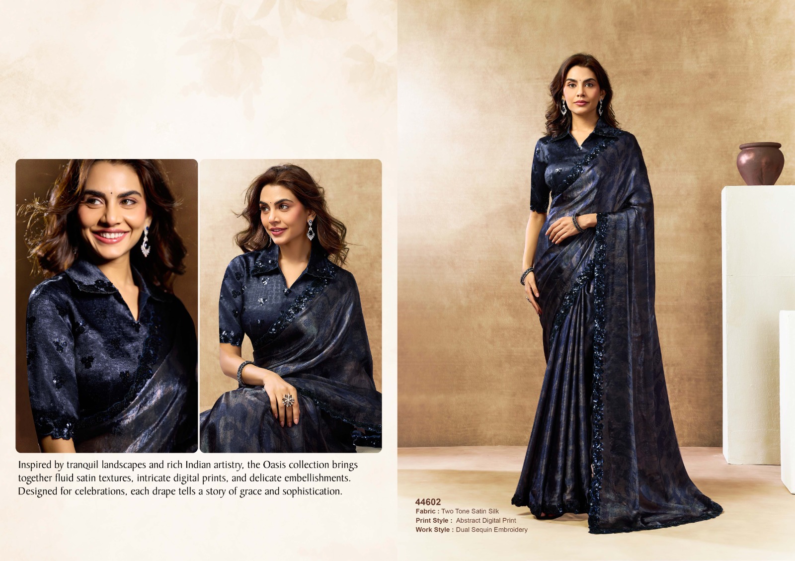 Mahotsav Norita 44600 Oasis Satin Silk Saree Collection — Wholesale Sarees, Mahotsav wholesale from Surat — view 13