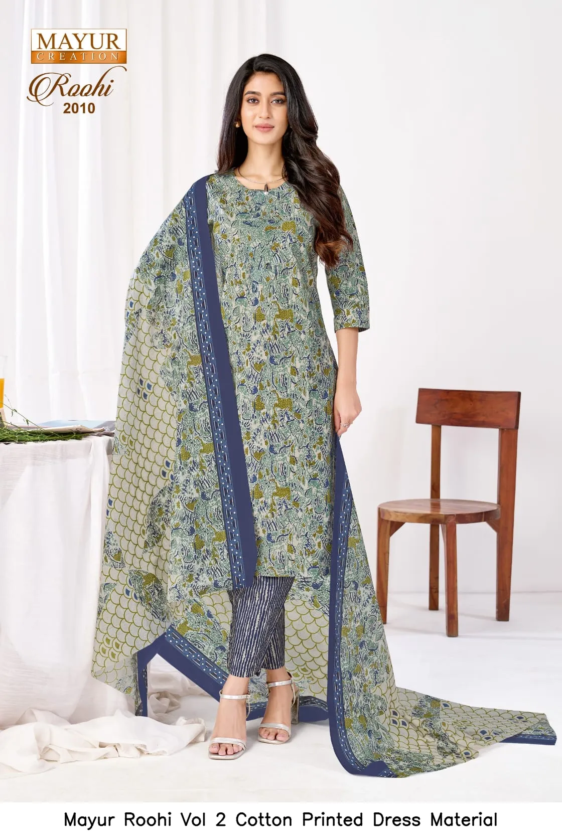 Mayur Roohi Vol 2 Cotton Printed Dress Material — Wholesale Dress Material, Mayur wholesale from Surat — Photo 2