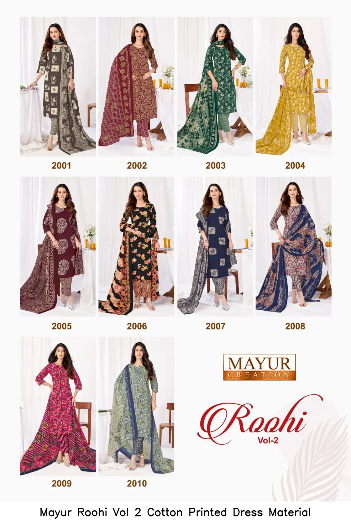 Mayur Roohi Vol 2 Cotton Printed Dress Material — Wholesale Dress Material, Mayur wholesale from Surat — Photo 3