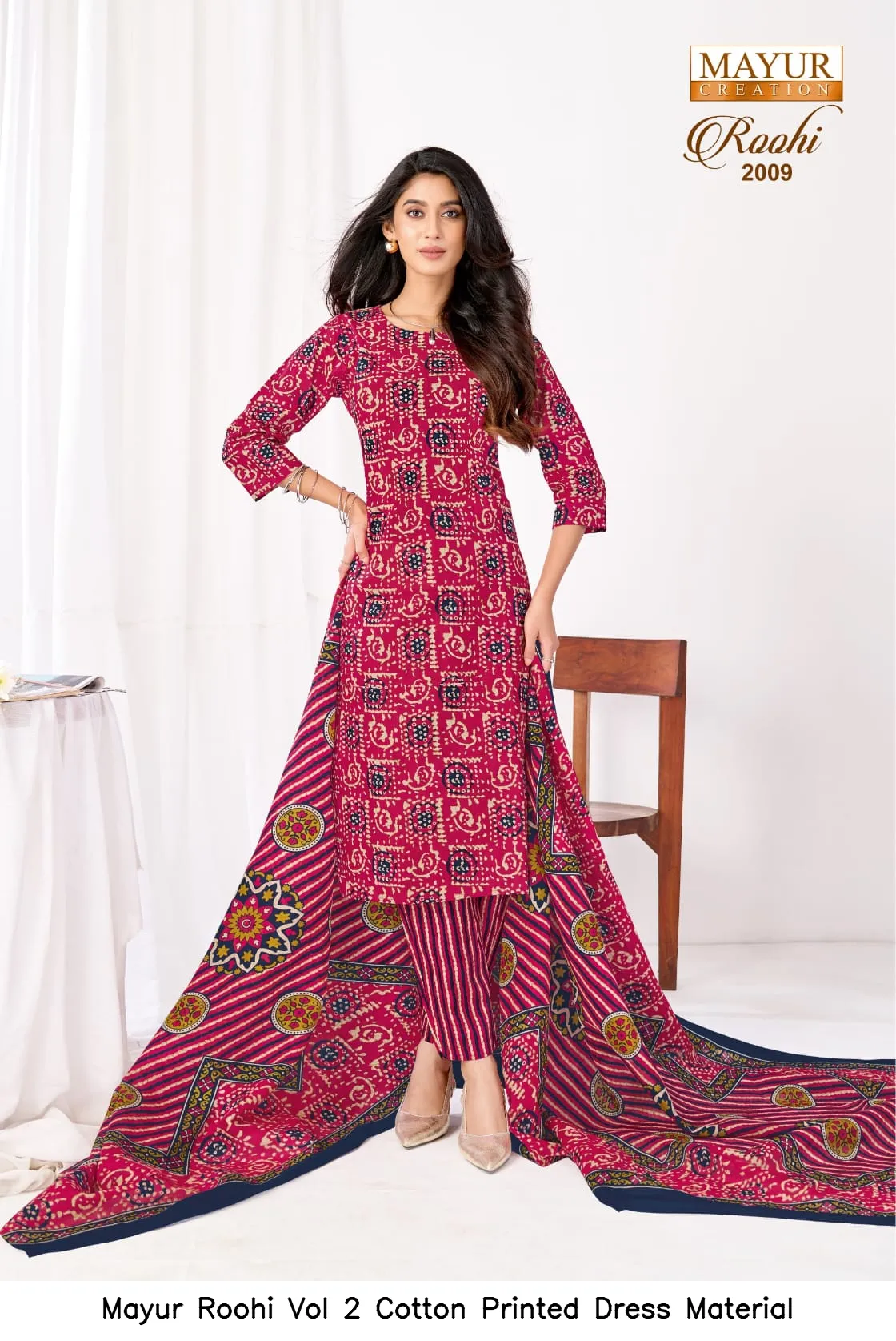 Mayur Roohi Vol 2 Cotton Printed Dress Material — Wholesale Dress Material, Mayur wholesale from Surat — Photo 4