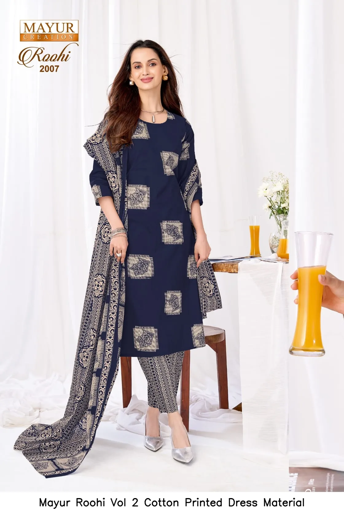 Mayur Roohi Vol 2 Cotton Printed Dress Material — Wholesale Dress Material, Mayur wholesale from Surat — Photo 5