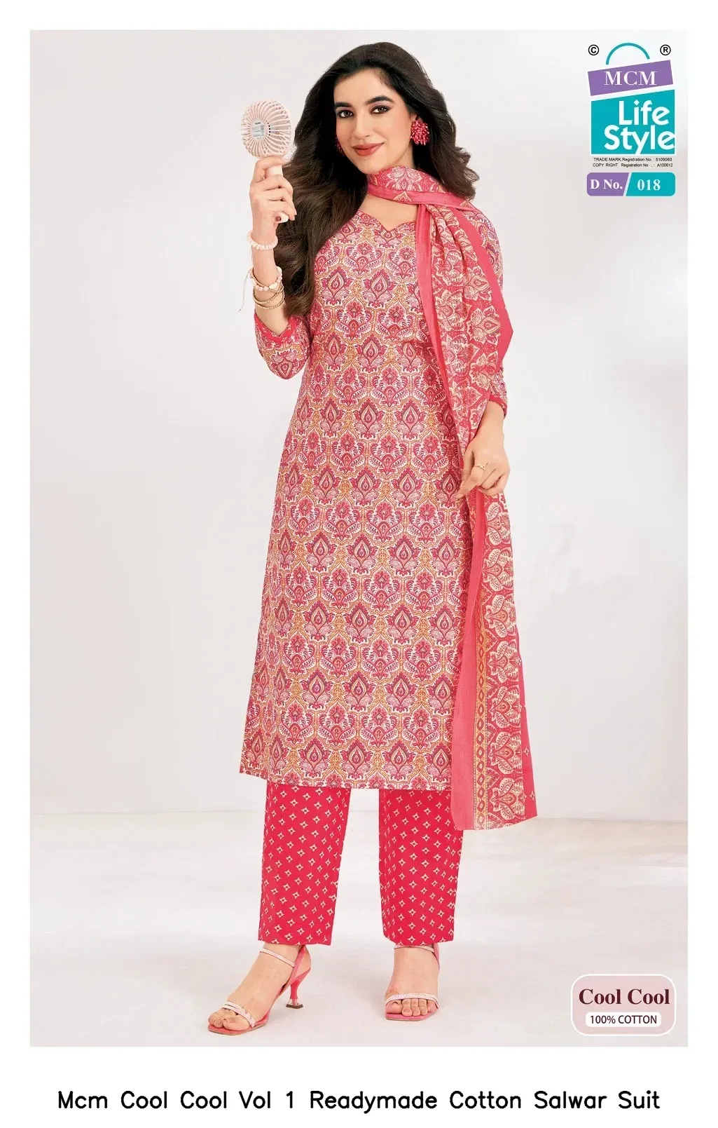 Mcm Cool Cool Vol 1 Readymade Cotton Salwar Suit — Wholesale Kurti With Bottom Dupatta, Mcm wholesale from Surat - Gallery Image 3