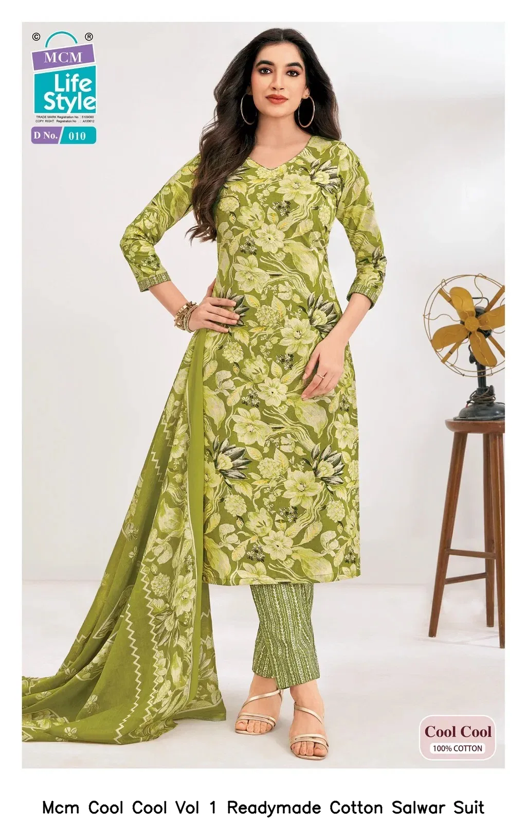 Mcm Cool Cool Vol 1 Readymade Cotton Salwar Suit — Wholesale Kurti With Bottom Dupatta, Mcm wholesale from Surat - Gallery Image 4