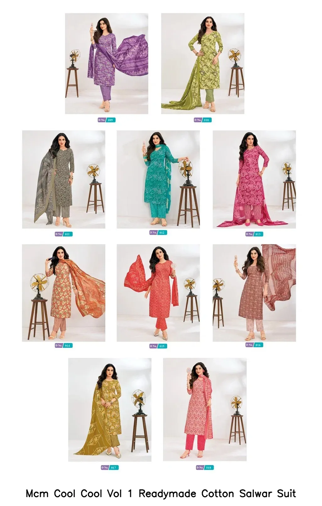Mcm Cool Cool Vol 1 Readymade Cotton Salwar Suit — Wholesale Kurti With Bottom Dupatta, Mcm wholesale from Surat - Gallery Image 5