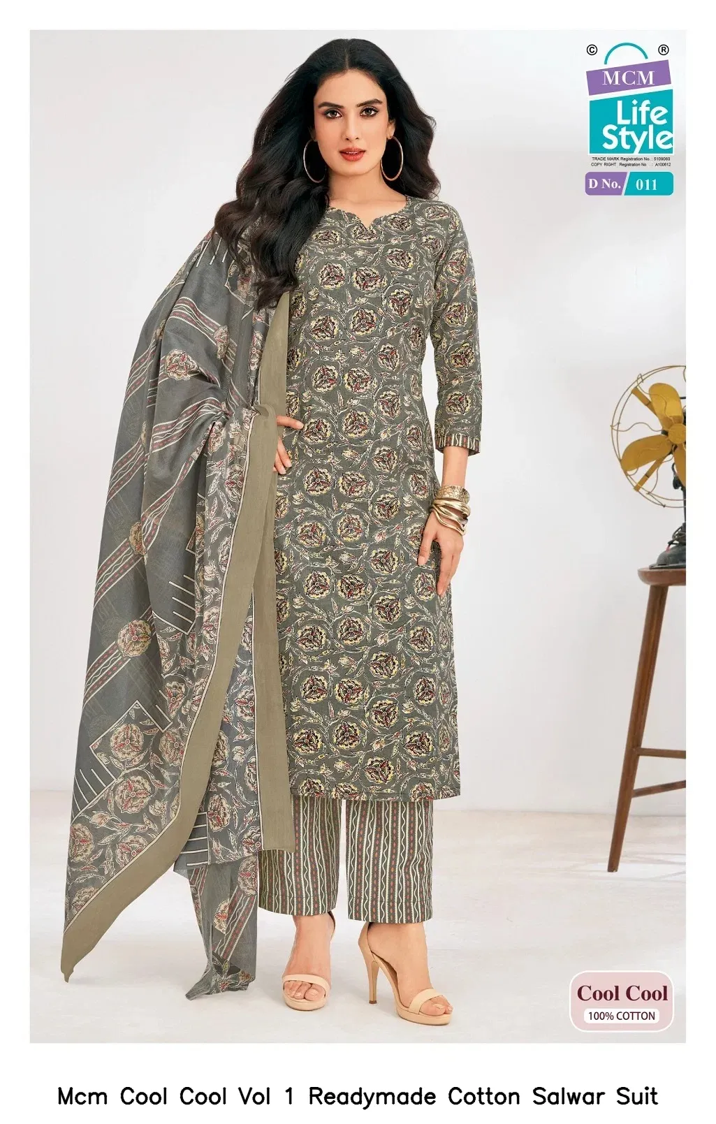 Mcm Cool Cool Vol 1 Readymade Cotton Salwar Suit — Wholesale Kurti With Bottom Dupatta, Mcm wholesale from Surat - Gallery Image 9
