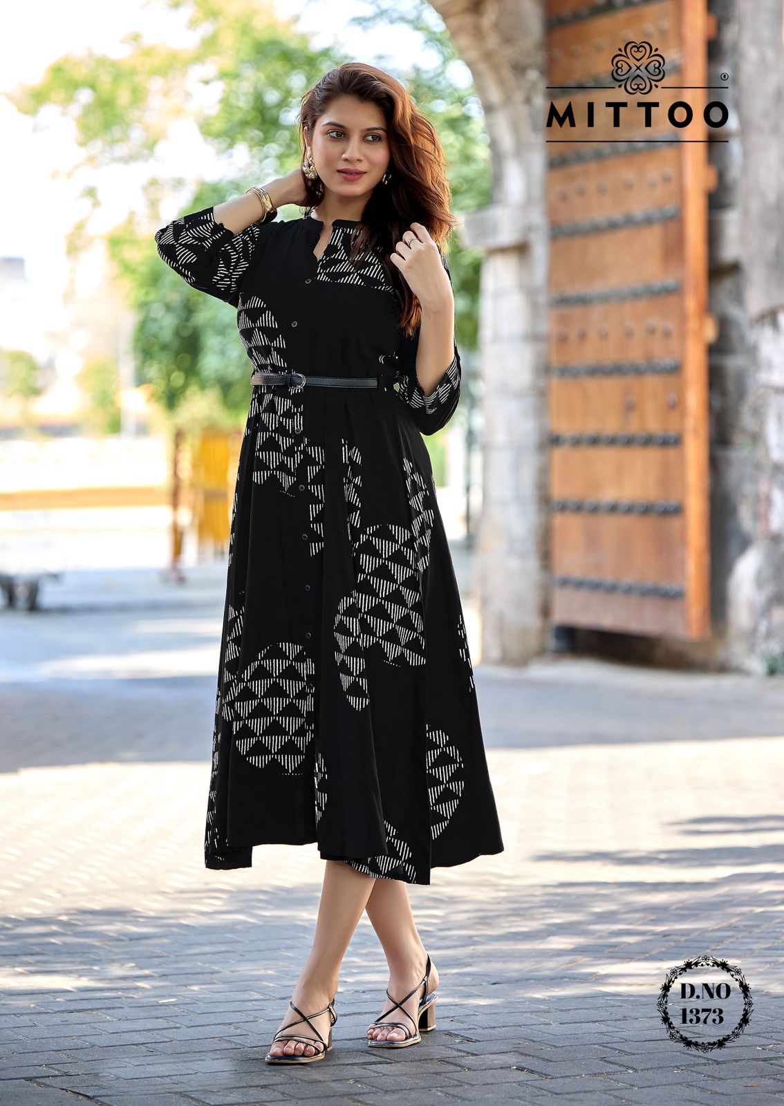 Mittoo Belt Vol 26 Rayon Printed One Piece Set