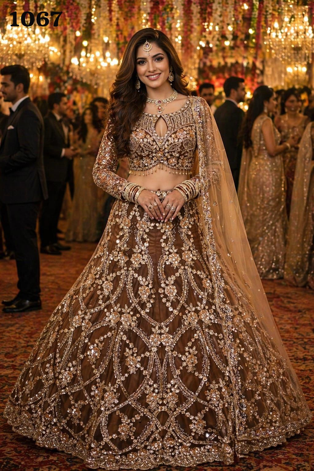 Mrudangi Heavy Stone Work Designer Lehenga Collection - Image 2