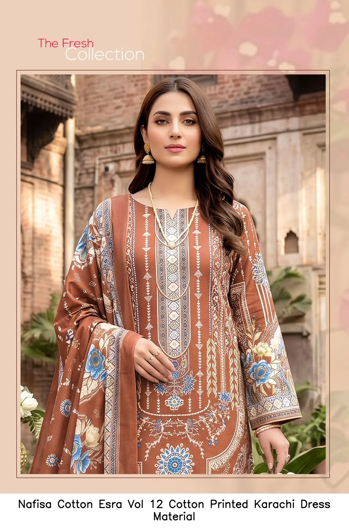 Nafisa Cotton Esra Vol 12 Cotton Printed Karachi Dress Material — Wholesale Readymade Pakistani Suits, Nafisa wholesale from Surat — Photo 6