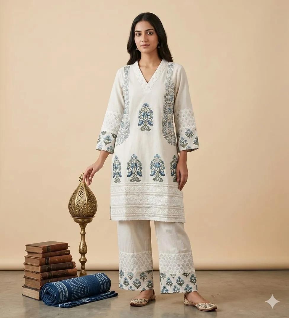 Naisha K 930 Cotton Flex Printed Co Ord Set