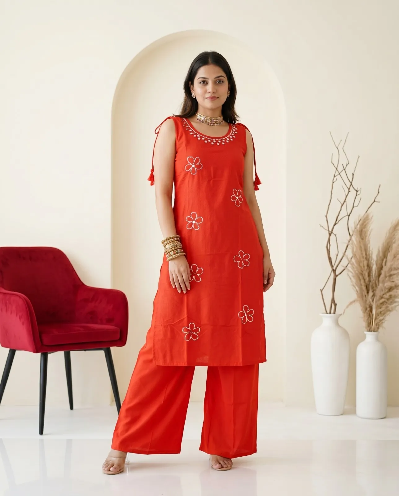 Naisha K 978 Jacquard Rayon Kurti With Bottom Set — Wholesale Kurti With Bottom Dupatta, Naisha wholesale from Surat — view 1