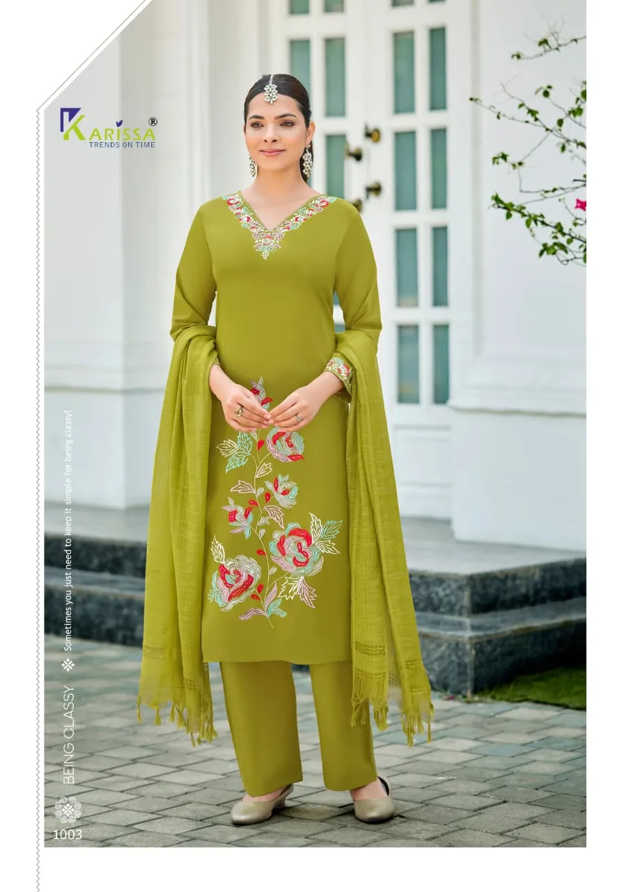 NKarissa Nykaa Bombay Cotton Thread Worked  Salwar Suit