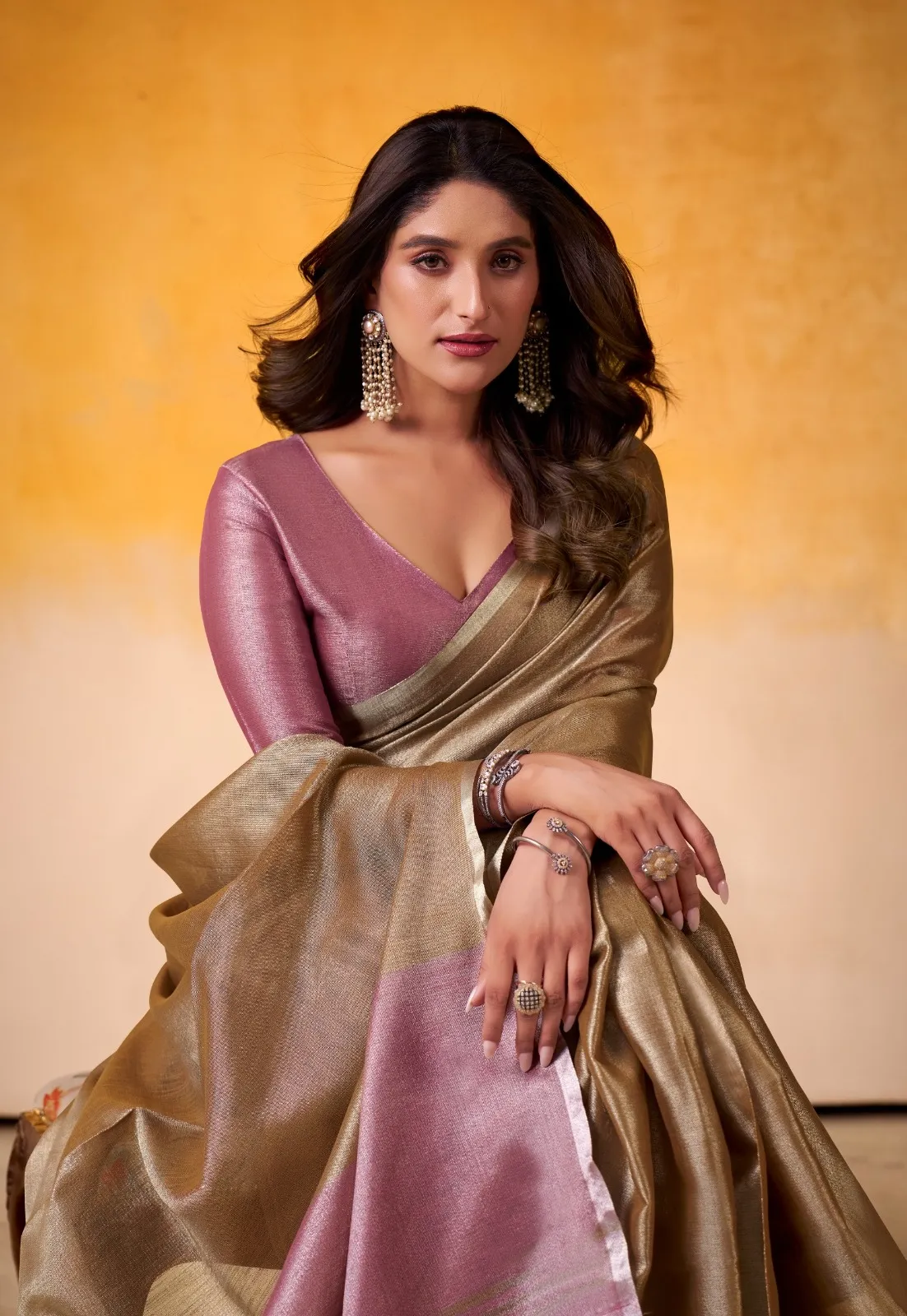RajPath Anvika Tissue Silk Fancy  Saree Collection