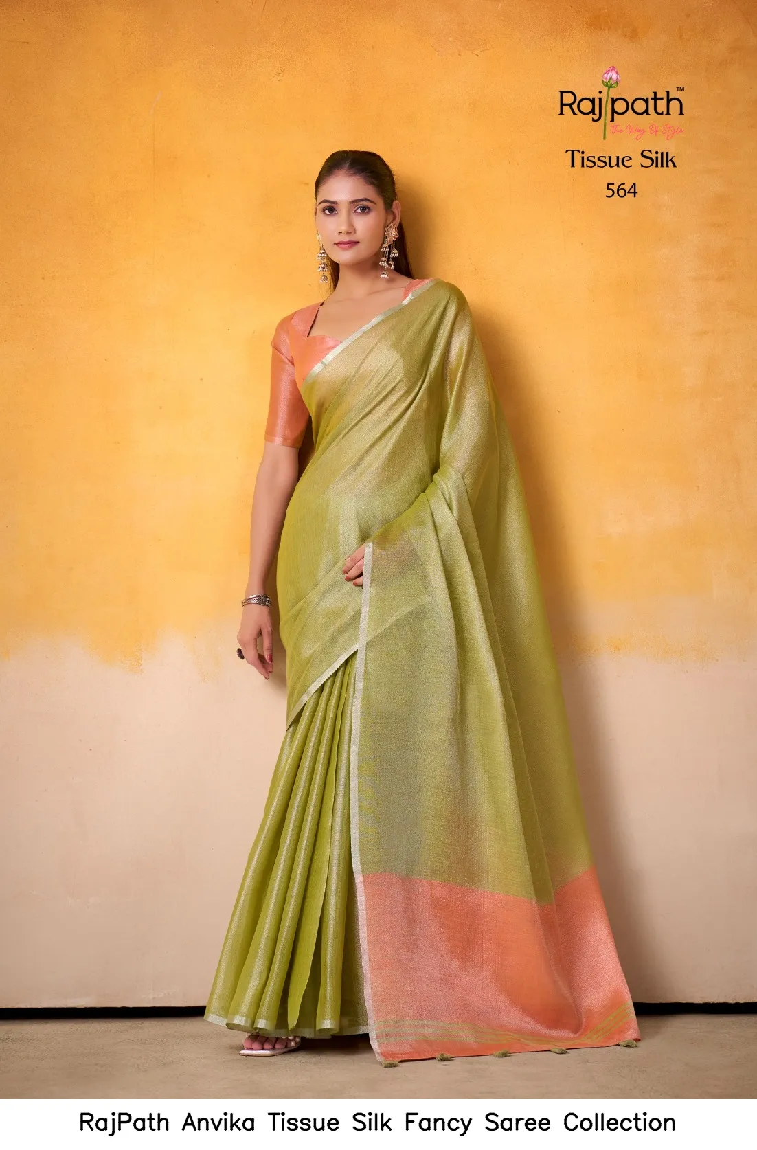 RajPath Anvika Tissue Silk Fancy  Saree Collection — Wholesale Sarees, Rajpath wholesale from Surat — view 10