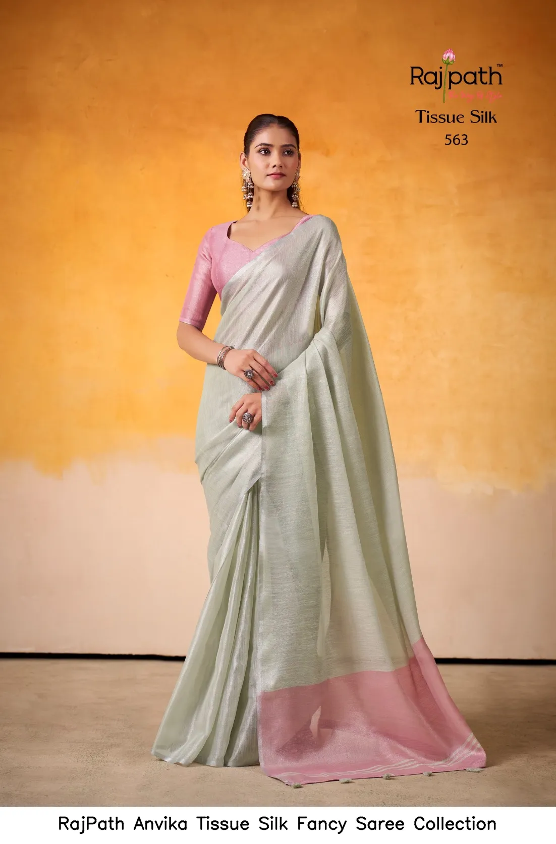 RajPath Anvika Tissue Silk Fancy  Saree Collection — Wholesale Sarees, Rajpath wholesale from Surat — view 13