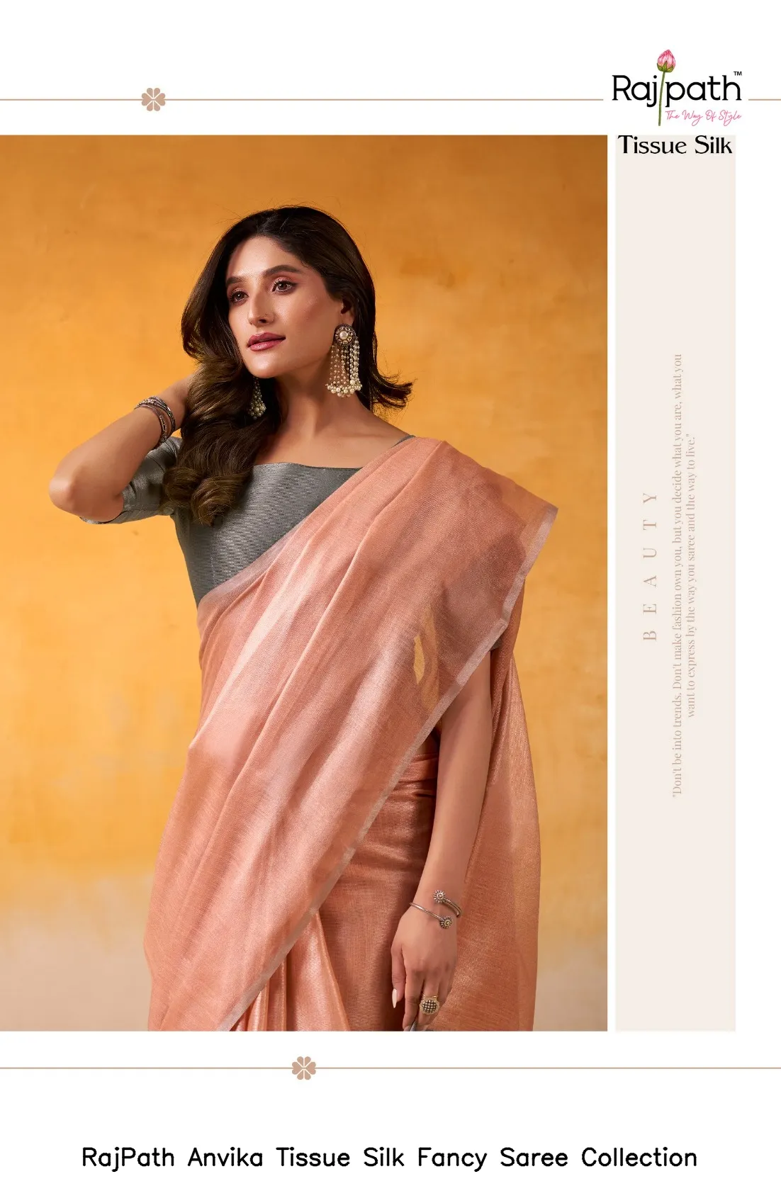 RajPath Anvika Tissue Silk Fancy  Saree Collection — Wholesale Sarees, Rajpath wholesale from Surat — view 14