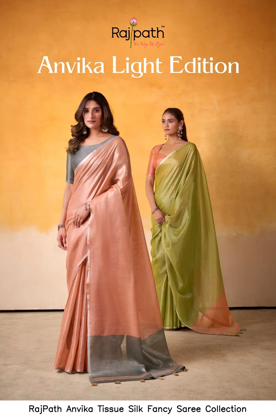 RajPath Anvika Tissue Silk Fancy  Saree Collection — Wholesale Sarees, Rajpath wholesale from Surat — view 6