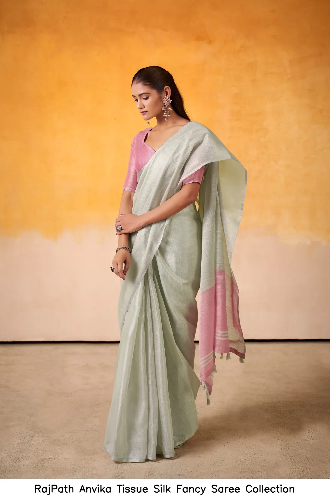 RajPath Anvika Tissue Silk Fancy  Saree Collection — Wholesale Sarees, Rajpath wholesale from Surat — view 8