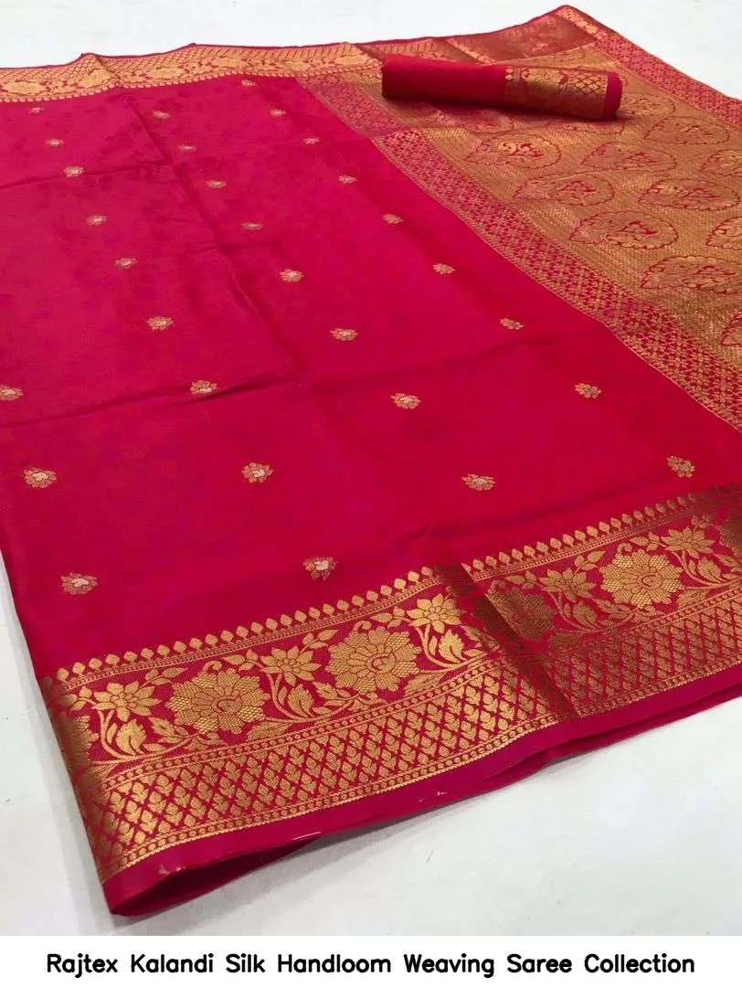 Rajtex Kalandi Silk Handloom Weaving Saree Collection — Wholesale Sarees, rajtex wholesale from Surat — view 11