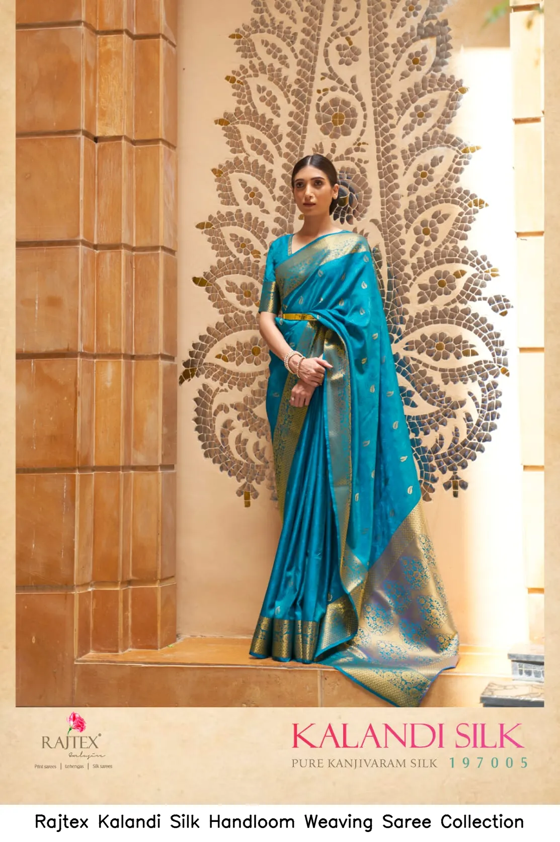 Rajtex Kalandi Silk Handloom Weaving Saree Collection — Wholesale Sarees, rajtex wholesale from Surat — view 12