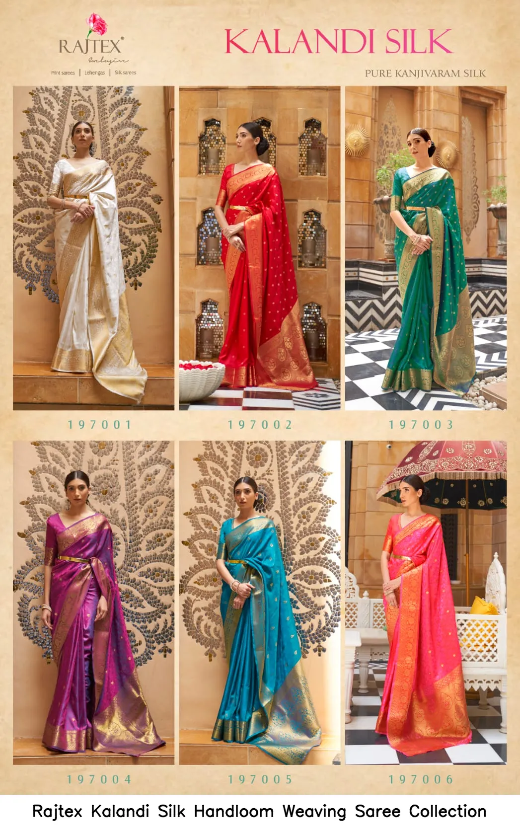 Rajtex Kalandi Silk Handloom Weaving Saree Collection — Wholesale Sarees, rajtex wholesale from Surat — view 4
