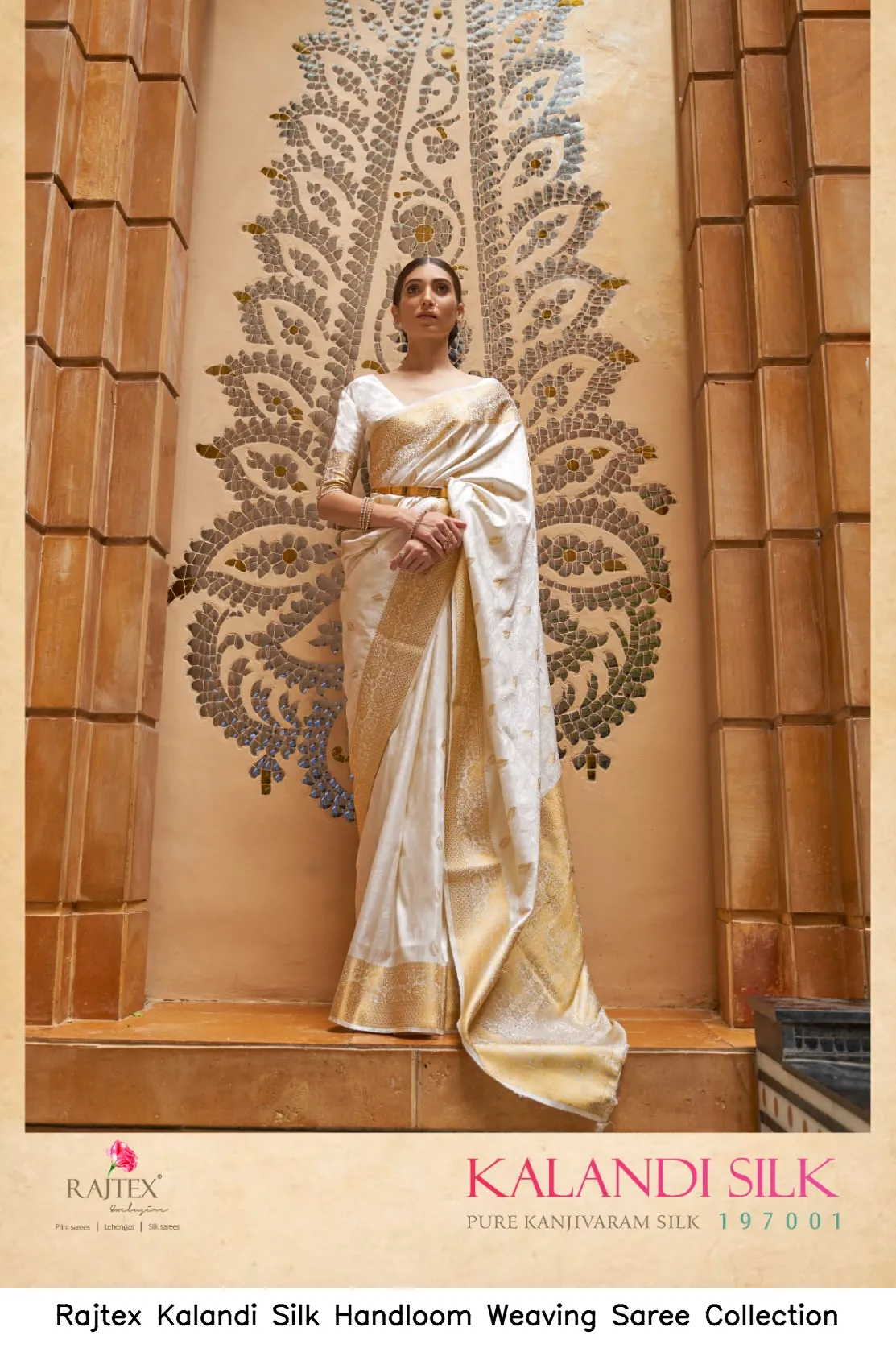 Rajtex Kalandi Silk Handloom Weaving Saree Collection — Wholesale Sarees, rajtex wholesale from Surat — view 5