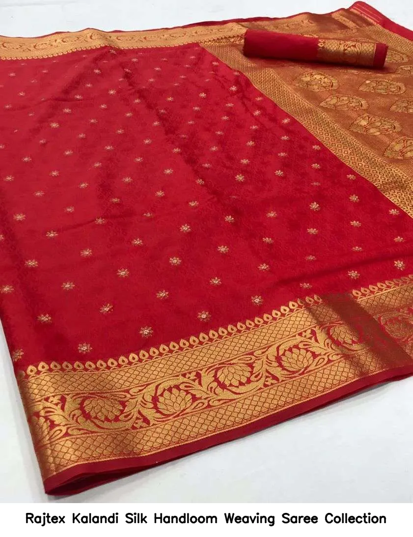 Rajtex Kalandi Silk Handloom Weaving Saree Collection — Wholesale Sarees, rajtex wholesale from Surat — view 7