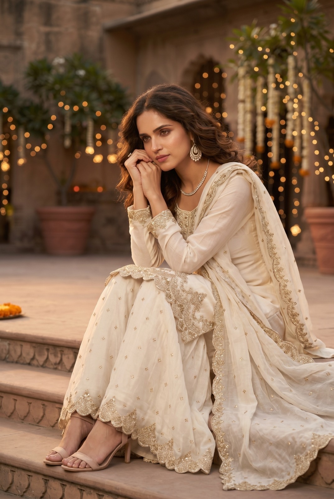 Roohaa Vol 18 Tora Silk Embroidered Salwar Suit — Wholesale Sharara Suits, MPA wholesale from Surat — view 4