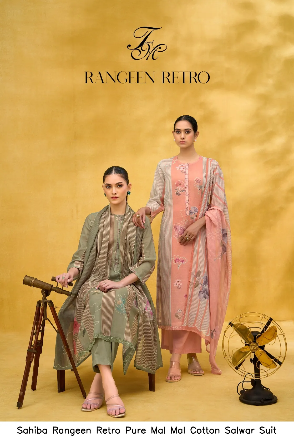Sahiba Rangeen Retro Pure Mal Mal Cotton Salwar Suit — Wholesale Salwar Suits, Sahiba wholesale from Surat — Photo 10