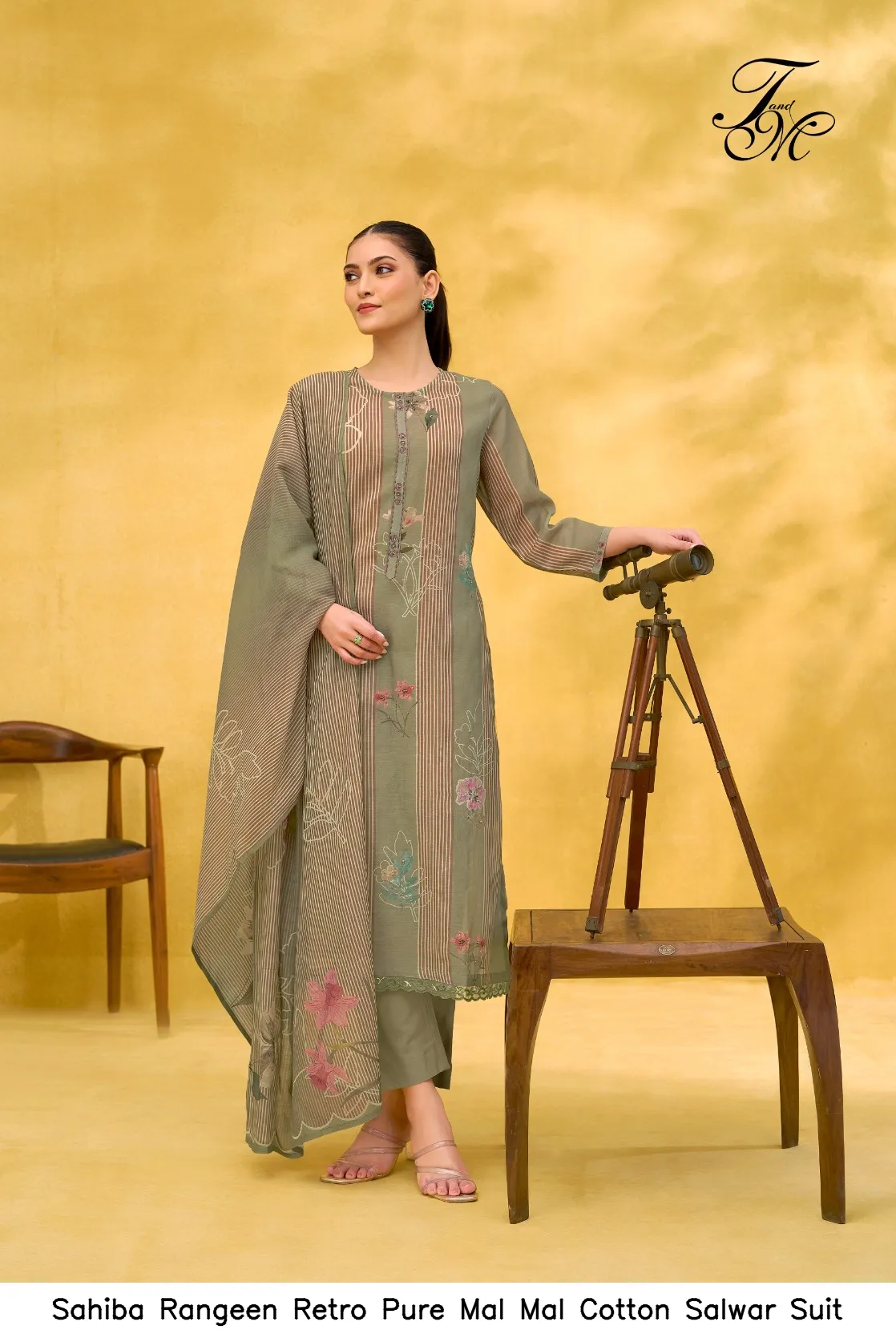 Sahiba Rangeen Retro Pure Mal Mal Cotton Salwar Suit — Wholesale Salwar Suits, Sahiba wholesale from Surat — Photo 6