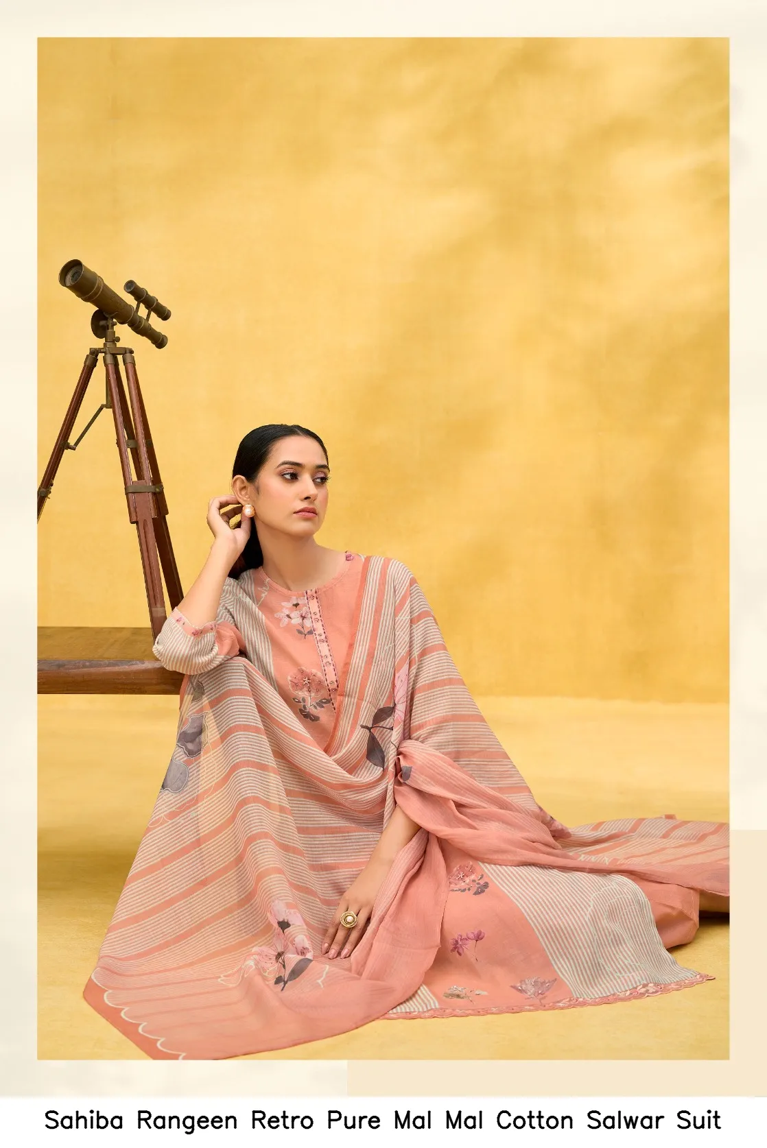 Sahiba Rangeen Retro Pure Mal Mal Cotton Salwar Suit — Wholesale Salwar Suits, Sahiba wholesale from Surat — Photo 7