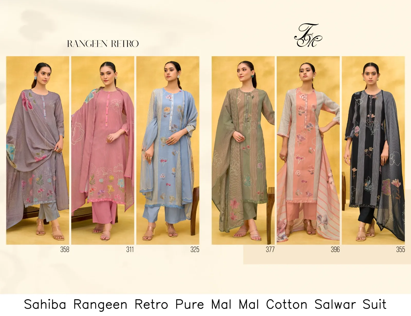 Sahiba Rangeen Retro Pure Mal Mal Cotton Salwar Suit — Wholesale Salwar Suits, Sahiba wholesale from Surat — Photo 8